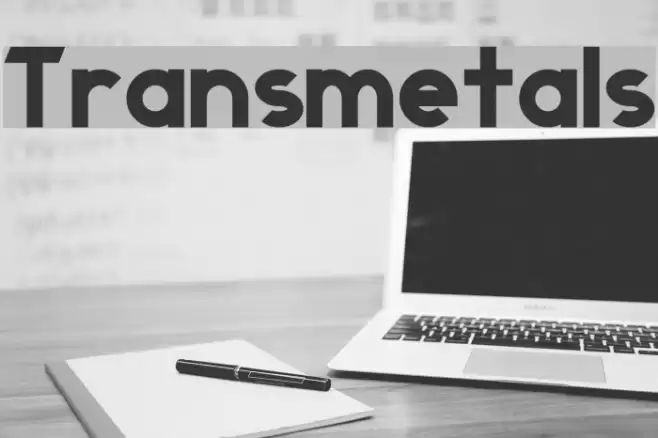 Transmetals Font examples