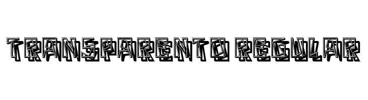 Transparento Regular  font caratteri gratis