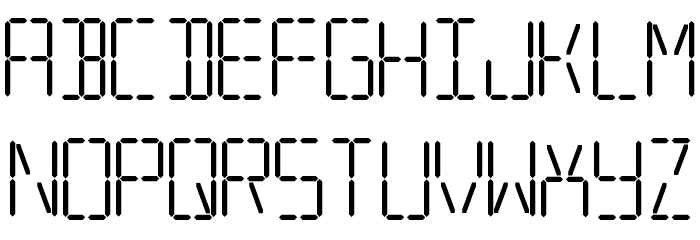 Transponder AOE Font LOWERCASE