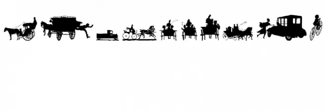 Transportation Dings Font OTHER CHARS