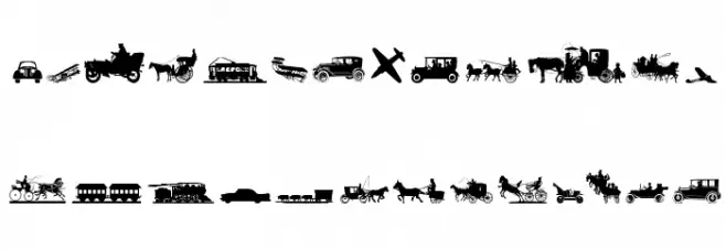 TransportationDings Fonte MAIÚSCULAS