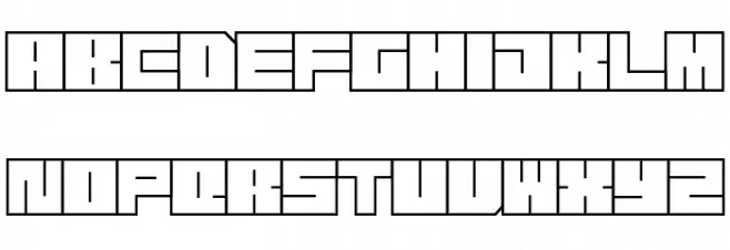 Transuranium Schriftart Groß