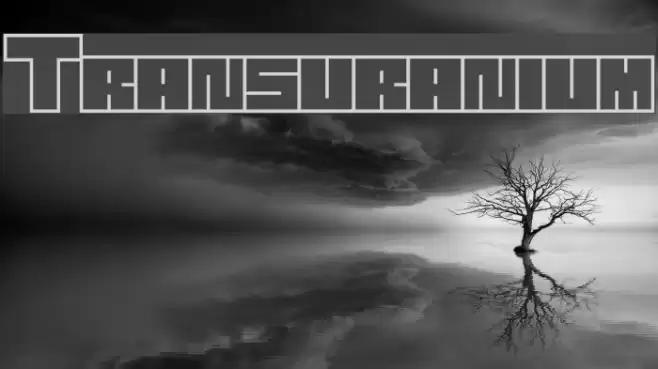 Transuranium Font examples