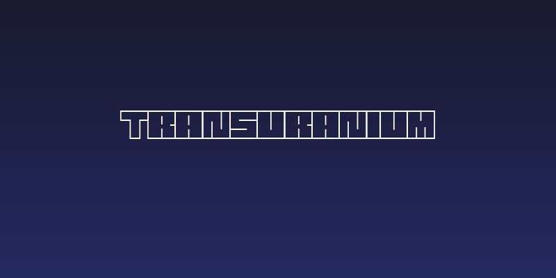 Transuranium Social Header