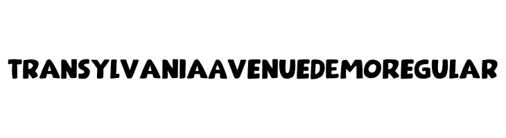 Transylvania Avenue DEMO Regular  免费字体下载