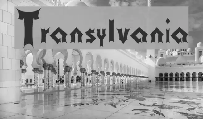 Transylvania Font examples
