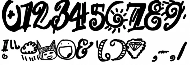 Trap Font OTHER CHARS