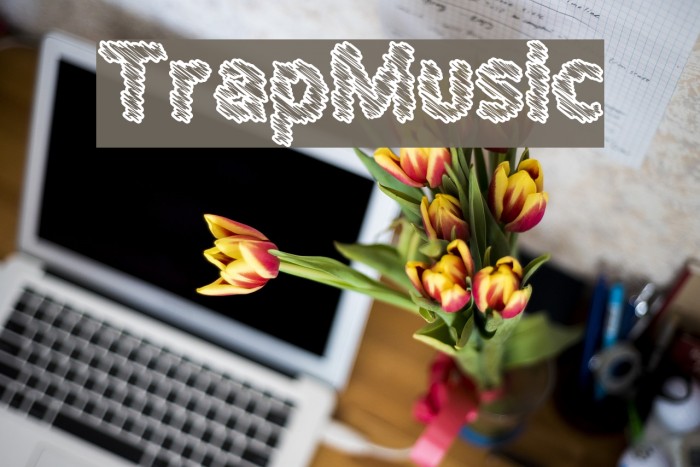 TrapMusic Font examples