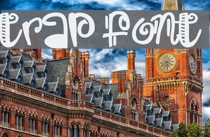 Trap Font examples