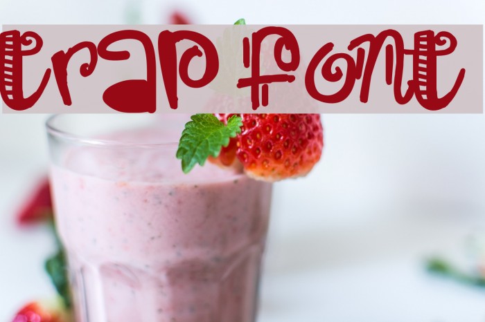 Trap Font examples