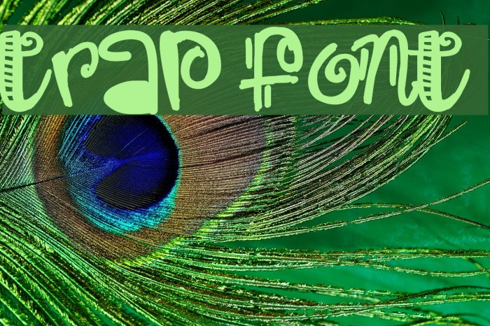 Trap Font examples