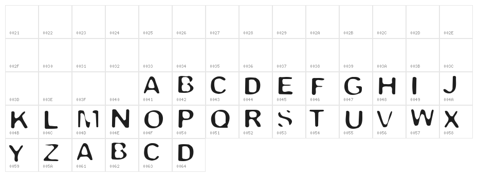 Trapped Light Character Map