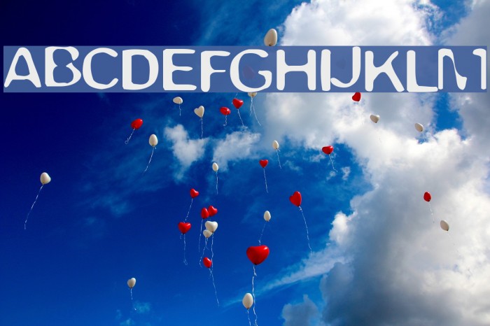 Trapped Light Font examples