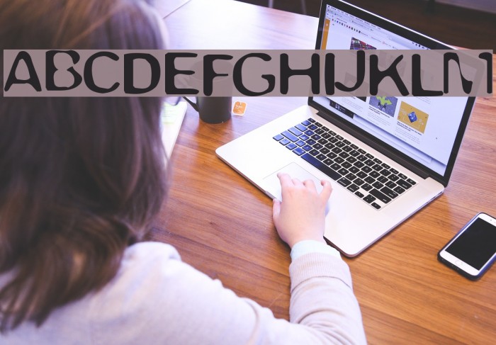 Trapped Light Font examples