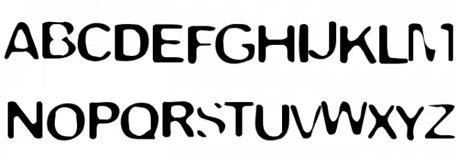 Trapped Light フォント 小文字