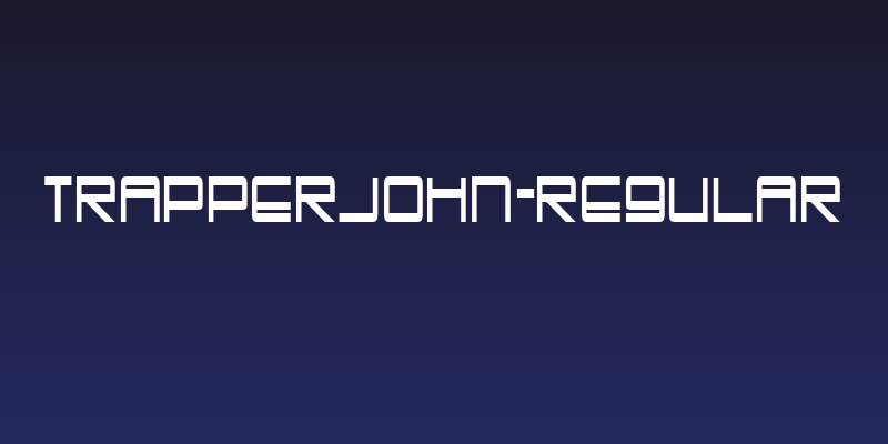 TrapperJohn-Regular Social Header