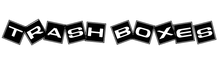 Trash Boxes Font