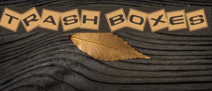 Trash Boxes Font examples