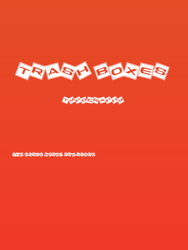 Trash Boxes Poster