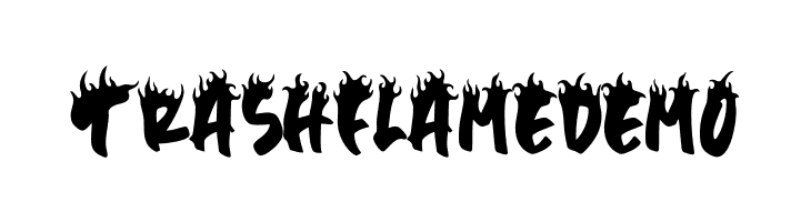 Trash Flame DEMO  Free Fonts Download