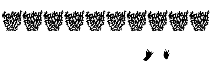 Trash Flame DEMO Font OTHER CHARS