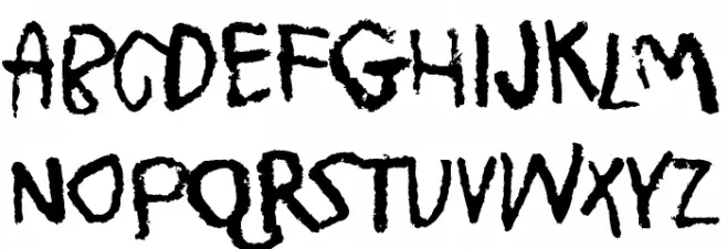 Trash! More trash! Schriftart Groß