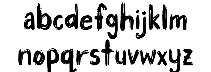 Trash Panda Regular Font LOWERCASE