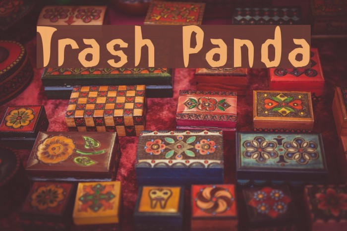 Trash Panda Font examples
