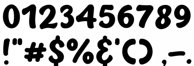 Trash Talk Font OTHER CHARS