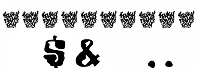 Trash Wax DEMO Font OTHER CHARS
