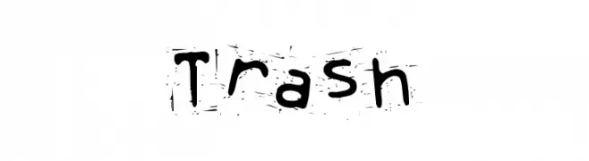 Trash  नि: शुल्क फ़ॉन्ट्स डाउनलोड