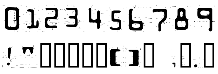 Trash Font OTHER CHARS