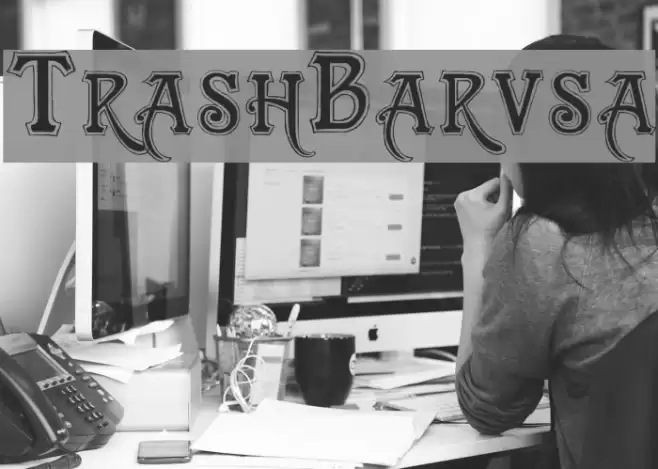 TrashBarusa Font examples