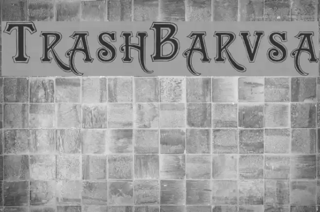 TrashBarusa Font examples
