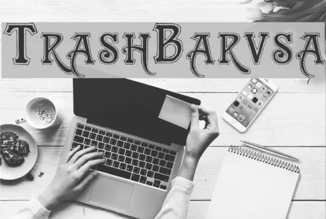 TrashBarusa Font examples