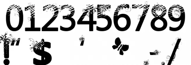 TrashButterfly Font OTHER CHARS