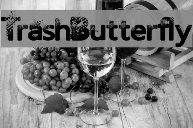 TrashButterfly Font examples