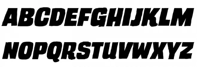 TrashCinema BB Italic Шрифта ВЕРХНИЙ