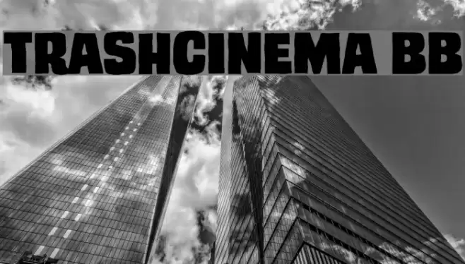 TrashCinema BB Font examples