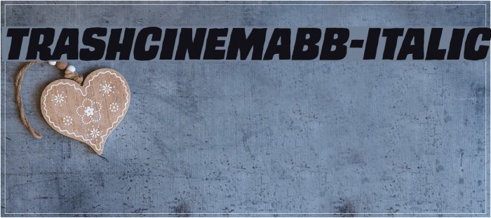 TrashCinemaBB-Italic Font examples