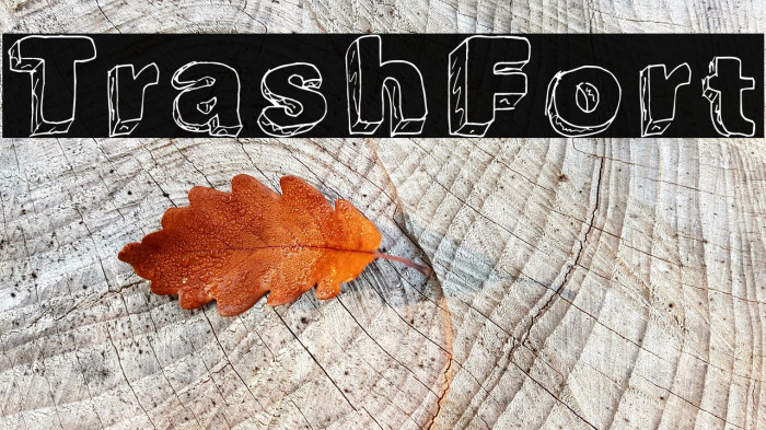 TrashFort Font examples