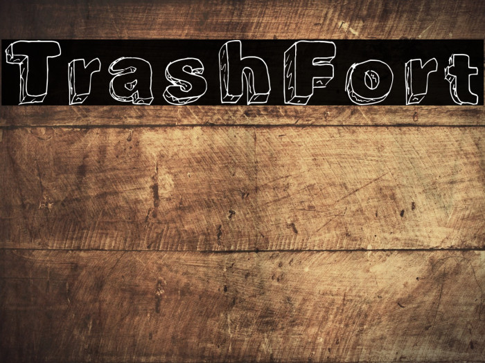 TrashFort Font examples
