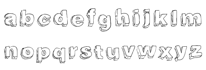 TrashFort Font LOWERCASE