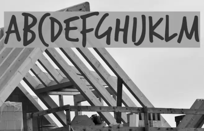 TrashHand Font examples