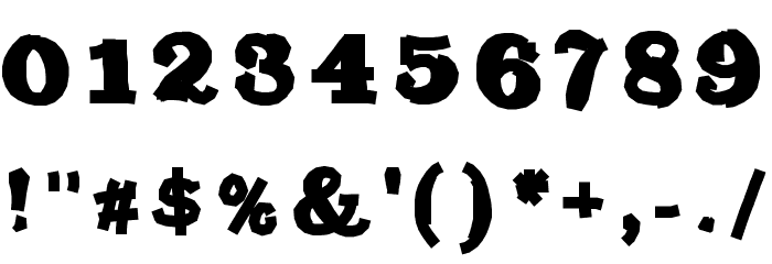 TrashMash Font OTHER CHARS