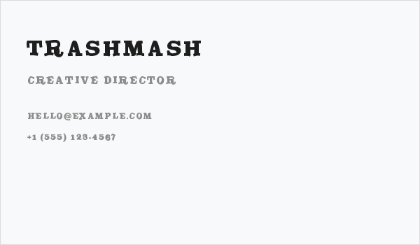 TrashMash Business Card
