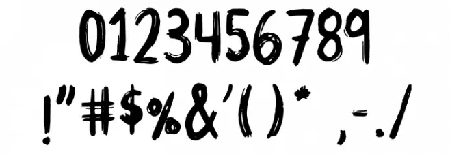 TrashPanda-Regular Font OTHER CHARS