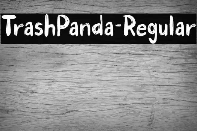 TrashPanda-Regular Font examples