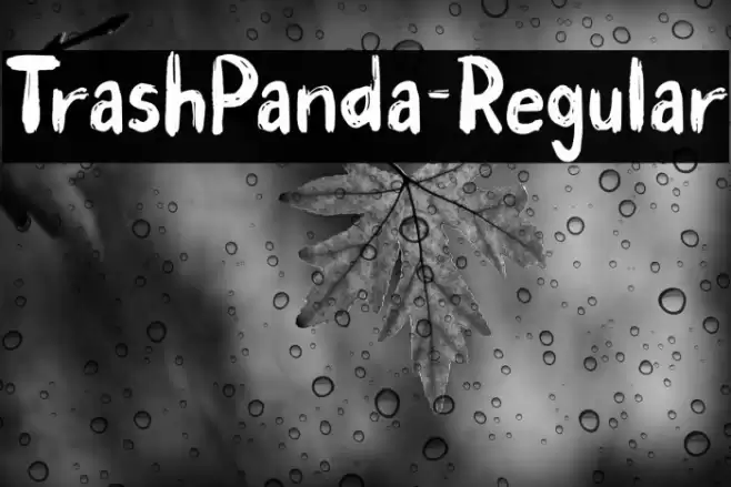 TrashPanda-Regular Font examples