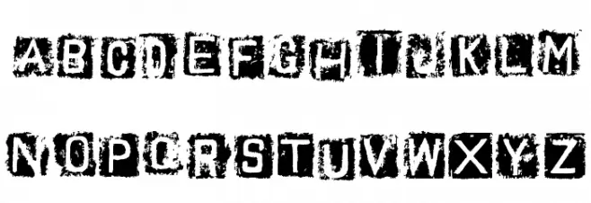 TrashToys02 Schriftart Groß